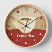 Kaffee-Cup-Uhr Uhr (Vorderseite)