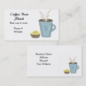 Kaffee-Cup und Muffin-Visitenkarte Visitenkarte (Vorne/Hinten)