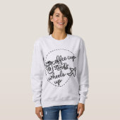 Kaffee-Cup und Rad Up Sweatshirt (Vorne ganz)