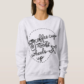 Kaffee-Cup und Rad Up Sweatshirt