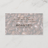 Kaffee-Cup und Stack-Lochkarte Visitenkarte (Rückseite)