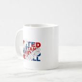 Kaffee-Cup: Vereinte Wir stehen Kaffeetasse (Vorderseite Links)