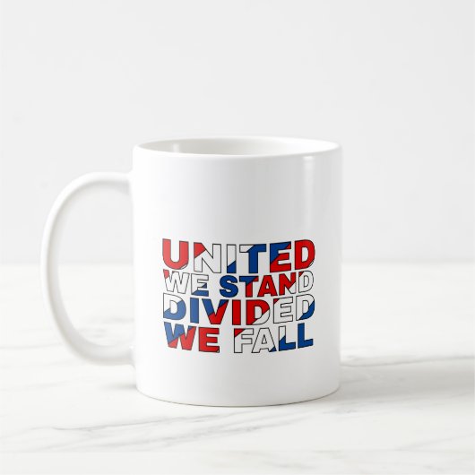 Kaffee-Cup: Vereinte Wir stehen Kaffeetasse (Links)