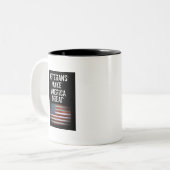 Kaffee-Cup: Veteranen machen Amerika großartig Zweifarbige Tasse (Vorderseite Links)