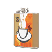 Kaffee-Cup Vinyl gepackte Flasche Flachmann (Links)