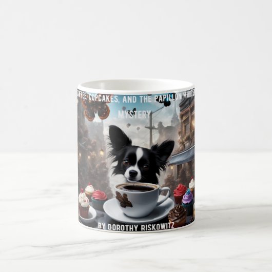 Kaffee, Cupcakes und das Mysterium Papillon Kaffeetasse (Mittel)