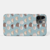 Kaffee Cups Creme Blue Vertical Lines Koffein Case-Mate iPhone Hülle (Rückseite (Horizontal))
