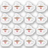 Kaffee Cups Mini Doodle Bujo Kalender Planer Aufkleber (Vorderseite)