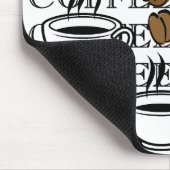 Kaffee Cups Mousepad (Ecke)