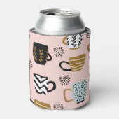 Kaffee Cups: Rosa Herbstkomfort. Dosenkühler (Kanne Vorderseite)