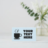 KAFFEE CUSTOM BUSINESS CARDS VISITENKARTE (Stehend Vorderseite)