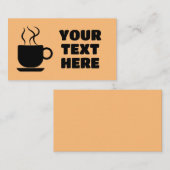 KAFFEE CUSTOM BUSINESS CARDS VISITENKARTE (Vorne/Hinten)