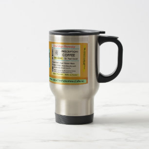 Kaffee CustomizeABLEs Verordnung RX Reisebecher