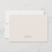 Kaffee Damask RSVP-Karten RSVP Karte (Rückseite)