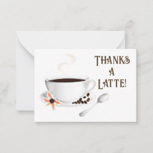 Kaffee Danke Mitteilungskarte