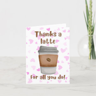 Kaffee Dankeschön Card Freundschaftserkennung Dankeskarte