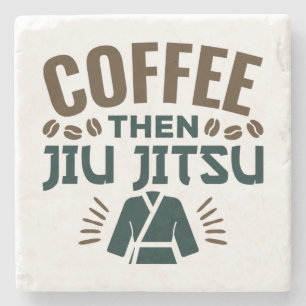 Kaffee Dann Jiu Jitsu BJJ Jiujitsu Steinuntersetzer