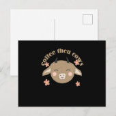 Kaffee dann Kuchen Postkarte (Vorne/Hinten)