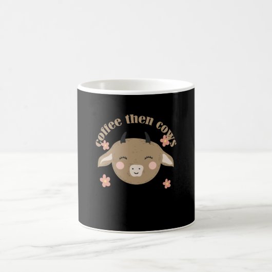Kaffee Dann Kühe Kaffeetasse (Mittel)