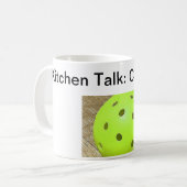 Kaffee dann Pickleball Kaffeetasse (Vorderseite Links)