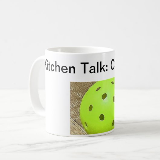 Kaffee dann Pickleball Kaffeetasse (Vorderseite Links)