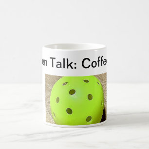 Kaffee dann Pickleball Kaffeetasse