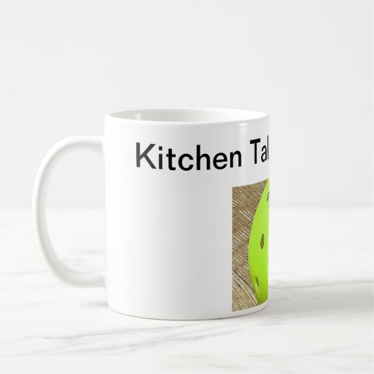 Kaffee dann Pickleball Kaffeetasse (Links)