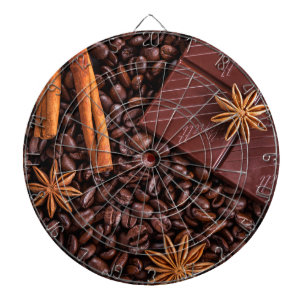 Kaffee Dartscheibe