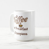 Kaffee das Frühstück der Meister Kaffeetasse (Vorderseite Links)