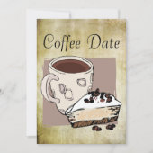 Kaffee-Datum Einladung (Vorderseite)