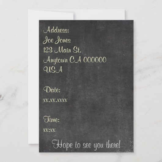 Kaffee-Datum Einladung (Rückseite)