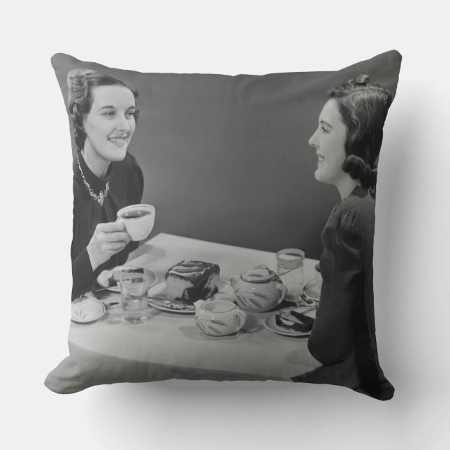 Kaffee-Datum Kissen (Vorderseite)