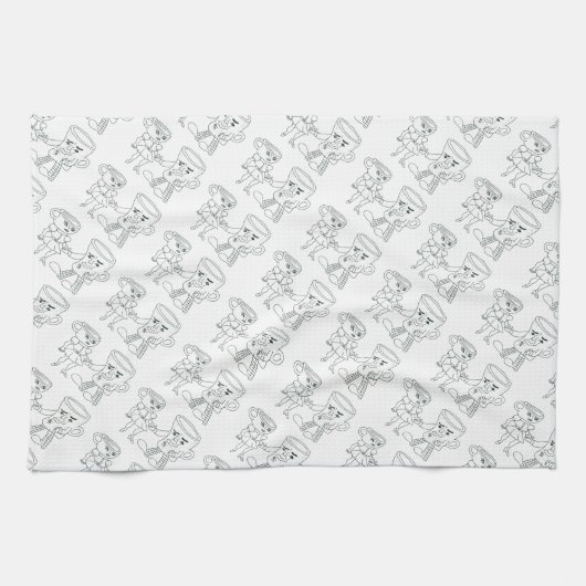 Kaffee Datum Küchentuch (Horizontal)