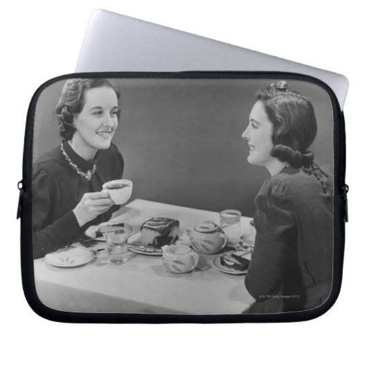 Kaffee-Datum Laptopschutzhülle (Vorderseite)