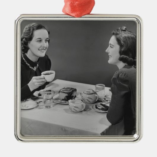Kaffee-Datum Ornament Aus Metall (Vorne)