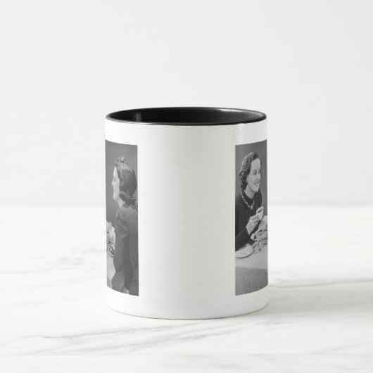 Kaffee-Datum Tasse (Zentrum)