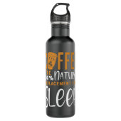 Kaffee Der 100 natürliche Ersatz des Schlafs - Kaf Edelstahlflasche (Vorderseite)