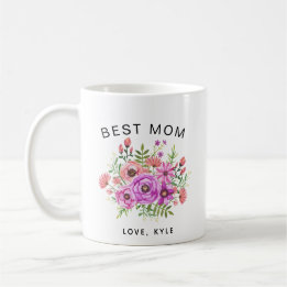 Kaffee der besten Mutter Blumenstrauß Kaffeetasse