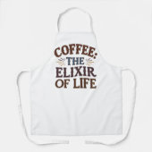 Kaffee: Der Elixier des Lebens Schürze (Vorderseite)