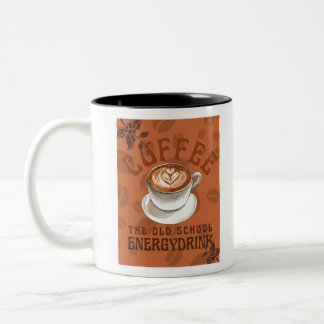 Kaffee | Der Energy Drink der Alten Schule Zweifarbige Tasse