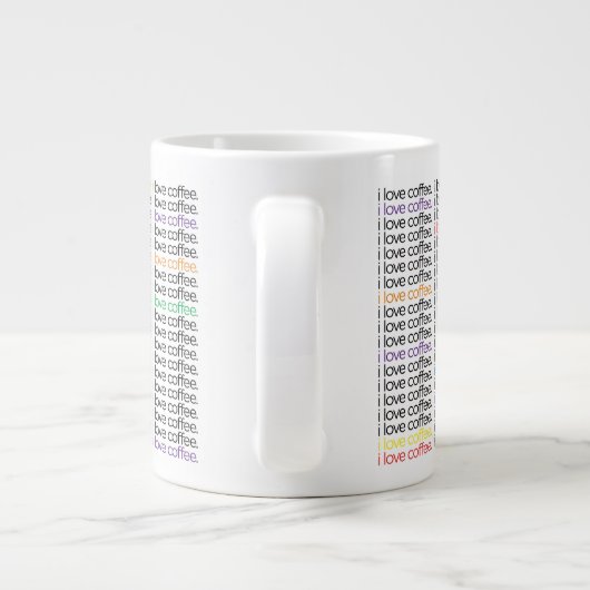 Kaffee der Liebe I. Tasse - RIESIGE Größe (Rückseite)