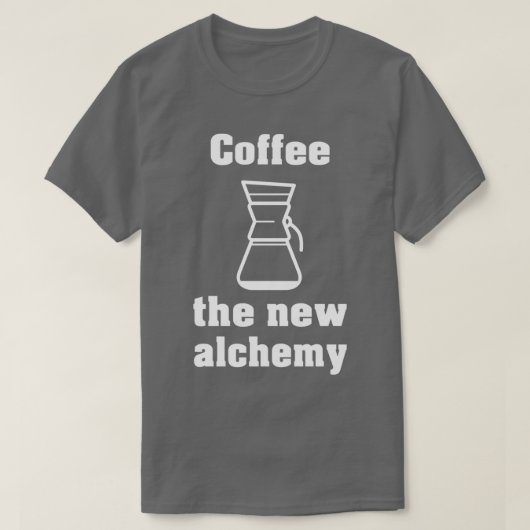 Kaffee der neue Alchemy White T-Shirt (Design vorne)