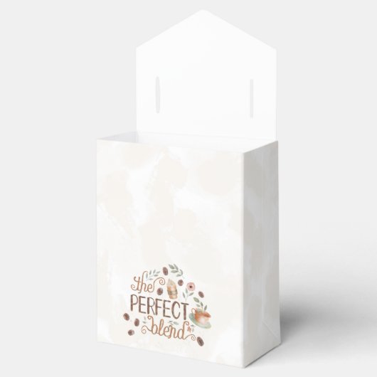 Kaffee Der perfekte Blend Bridal Polterabend Geschenkschachtel (Geöffnet)