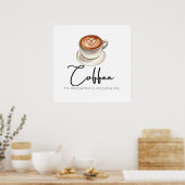 Kaffee: Der stille Partner Poster (Küche)