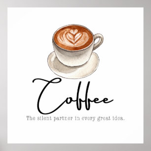 Kaffee: Der stille Partner Poster