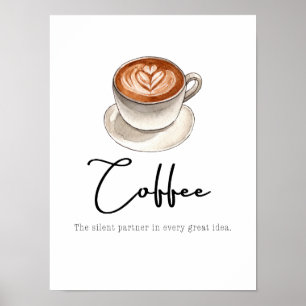 Kaffee: Der stille Partner Poster