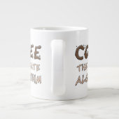 Kaffee Der ultimative Algorithmus Lustiger Program Jumbo-Tasse (Rückseite)