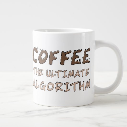 Kaffee Der ultimative Algorithmus Lustiger Program Jumbo-Tasse (Rechts)