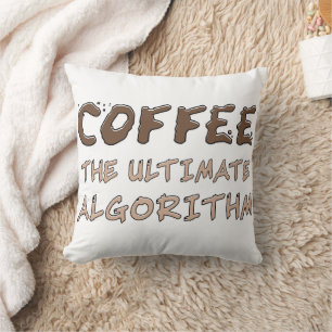 Kaffee Der ultimative Algorithmus Lustiger Program Kissen