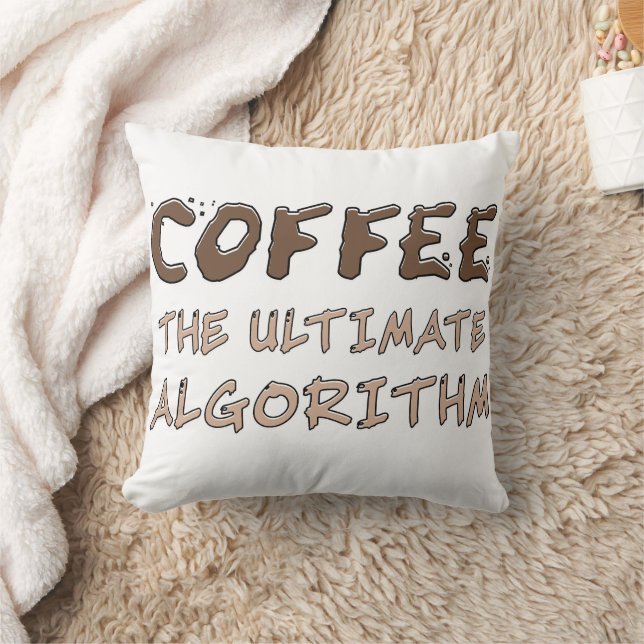Kaffee Der ultimative Algorithmus Lustiger Program Kissen (Decke)